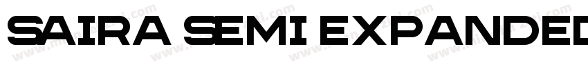Saira Semi Expanded字体转换